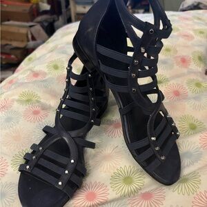 Marc Fisher Black Strappy Sandals